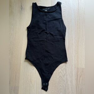 American Eagle Outfitters Black Bodysuit Classic Sleeveless Design